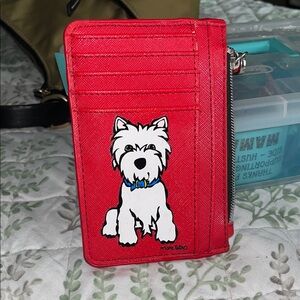 Marie Tabo Red Dog Card Holder